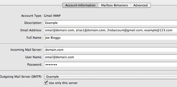 setup gmail for use on mail on mac