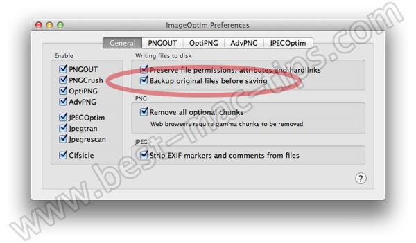 ImageOptim Preferences