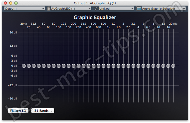 Free System Wide Audio Equalizer and VST AU and IRs in Mac OS X